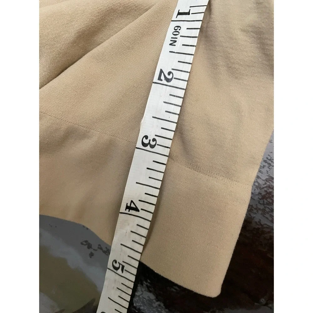 SKIMS Shapewear‎ Womens L/XL Beige Sculpting Short Mid Thigh Bodysuit High Waist